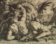 Goltzius Hendrick Dragon Devouring the Companions of Cadmus  - Hermitage